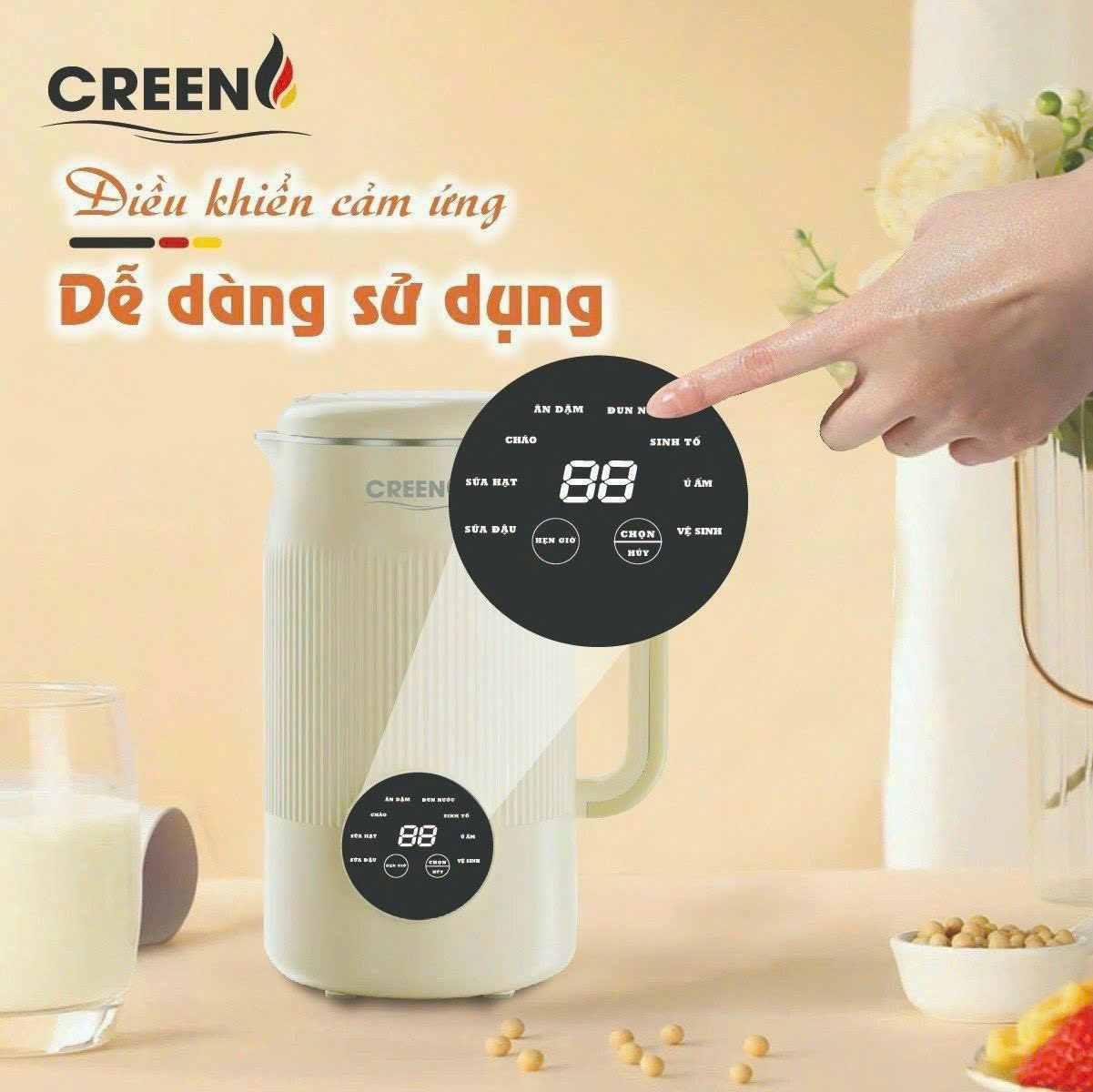 Máy làm sữa hạt CREEN CR-1000