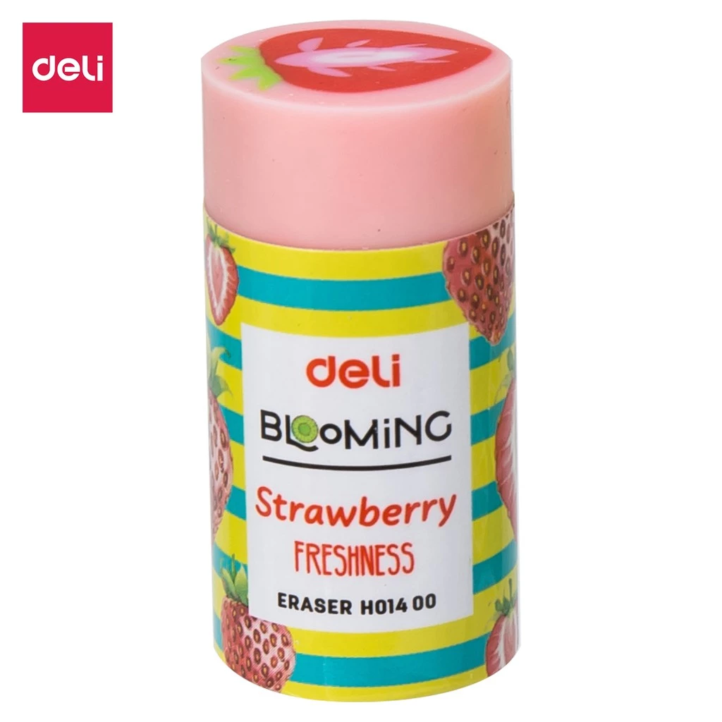 Combo 5 Cục Gôm Tẩy 2B Họa Tiết Hoa Quả Dễ Thương Kiwi/Dâu/Chanh Deli - EH01400 Tẩy Sạch Ít Vụn Tẩy