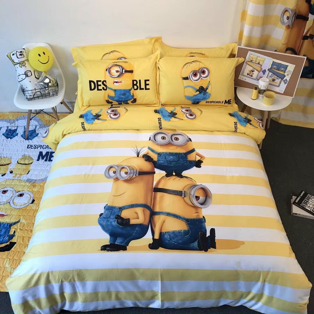 Bộ chăn ga gối cotton Disney (vỏ chăn, ga, vỏ gối)