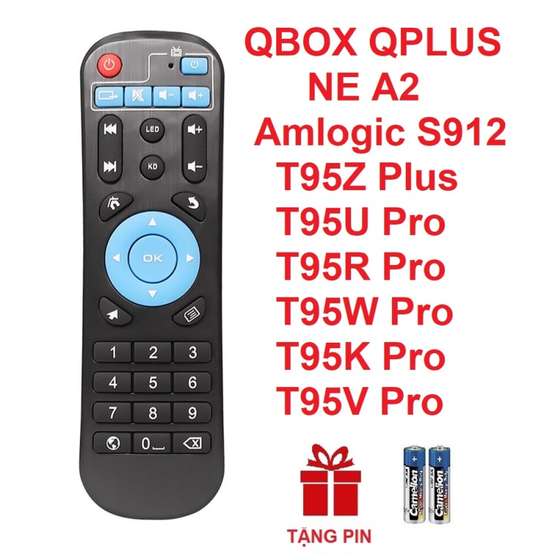 [HCM]Remote điều khiển ANDROID TV BOX QBOX QPLUS T95Z Plus T95U Pro T95R Pro T95W Pro T95K ProT95V Pro amlogic S912 (HÀNG XỊN - Tặng pin)