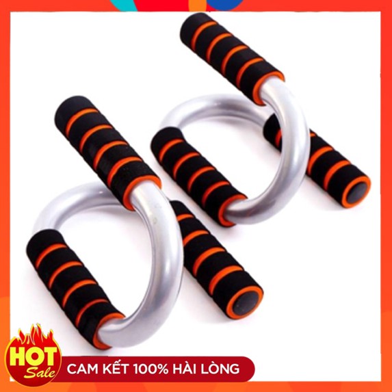 Dụng Cụ Hít Đất Chống Đẩy Basic Sport Chân Cong Inox