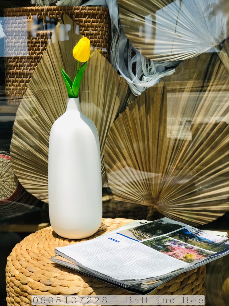 Bình cắm hoa gốm bát tràng cao cấp dạng trụ tròn cổ nhỏ , cắm hoa đơn - có 2 size lớn và nhỏ