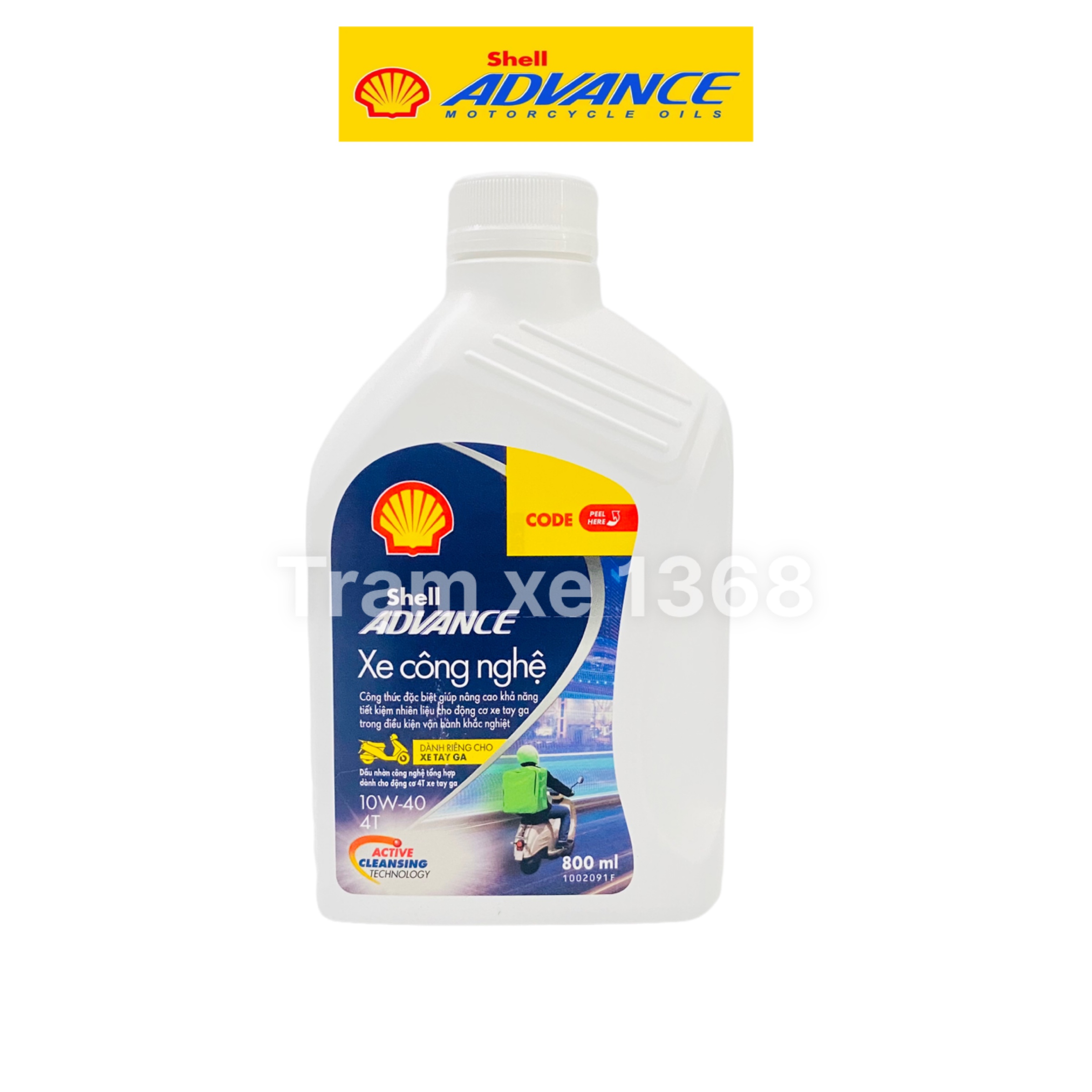 Dầu nhớt shell advance xe công nghệ dành cho xe tay ga bảo vệ động cơ