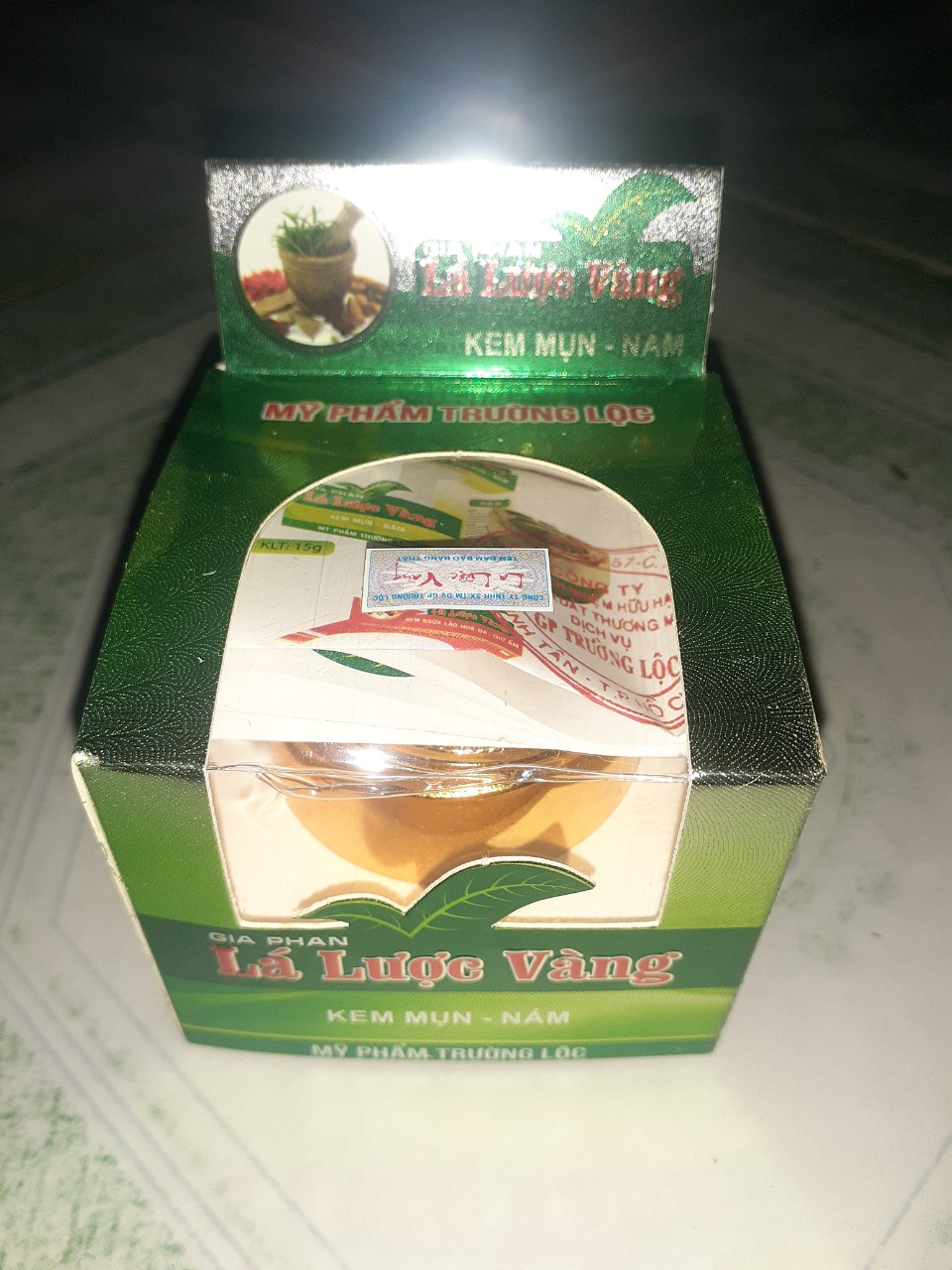 kem lá lược vàng mụn nám 15g