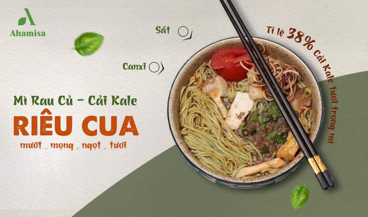 [Có sẵn] Mì Rau Củ Sạch Củ Dền 240g Ahamisa