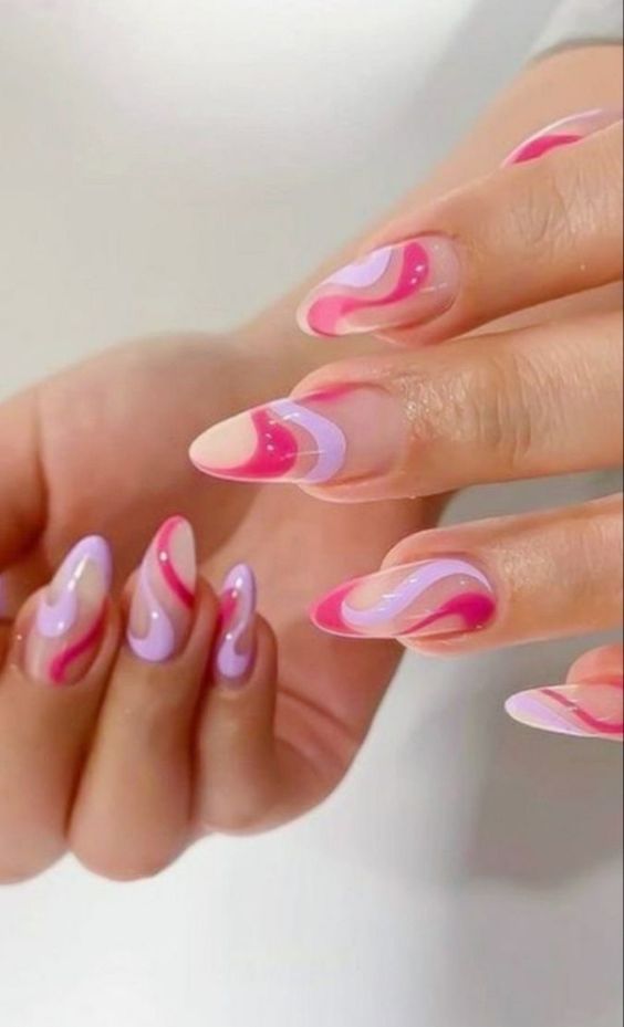 Sticker Nails 3D | Swirls Xoáy Màu | Hình Dán Móng