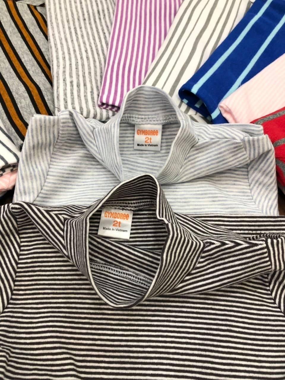 bộ cotton len dài tay bé trai bé gái
