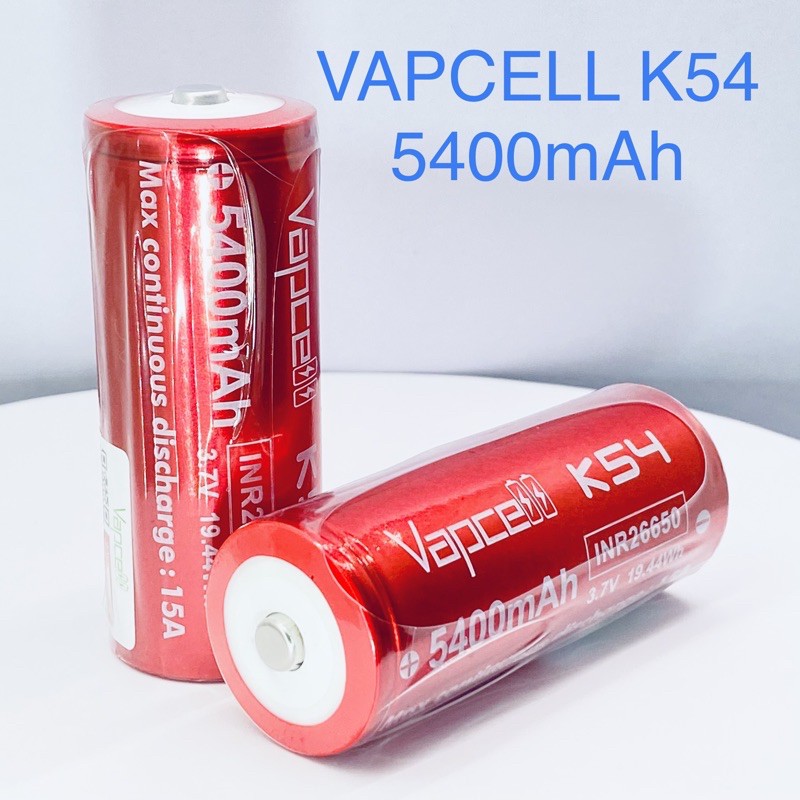 Pin sạc Vapcell K54 26650 5400mah 15A