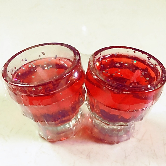 [HCM]Đèn cầy ly nhỏ lấy lánh ( hộp 6 cặp )