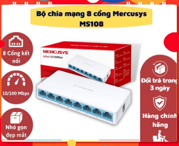 Bộ chia mạng Switch MERCURY S105C , S108C (100Mbps) 5- 8 cổng