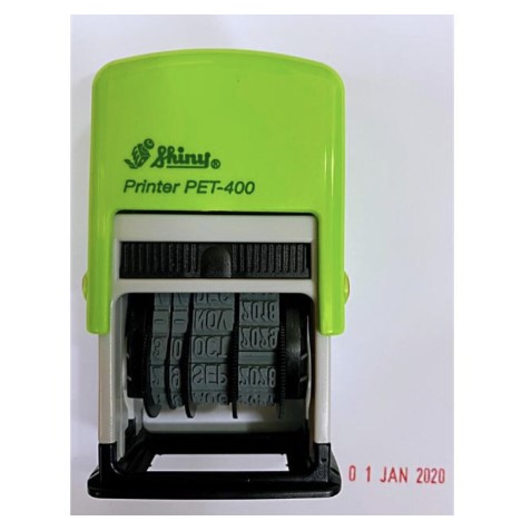 Con dấu đóng ngày tháng năm pet 400 có mực sẵn shiny pet 400