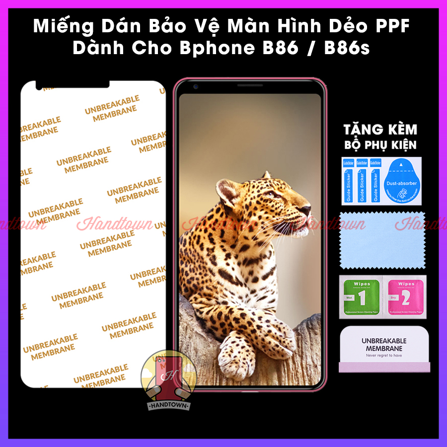 Miếng dán màn hình ppf bphone b86 b86s kính cường lực dẻo trong suốt chống va đập chống trầy xước