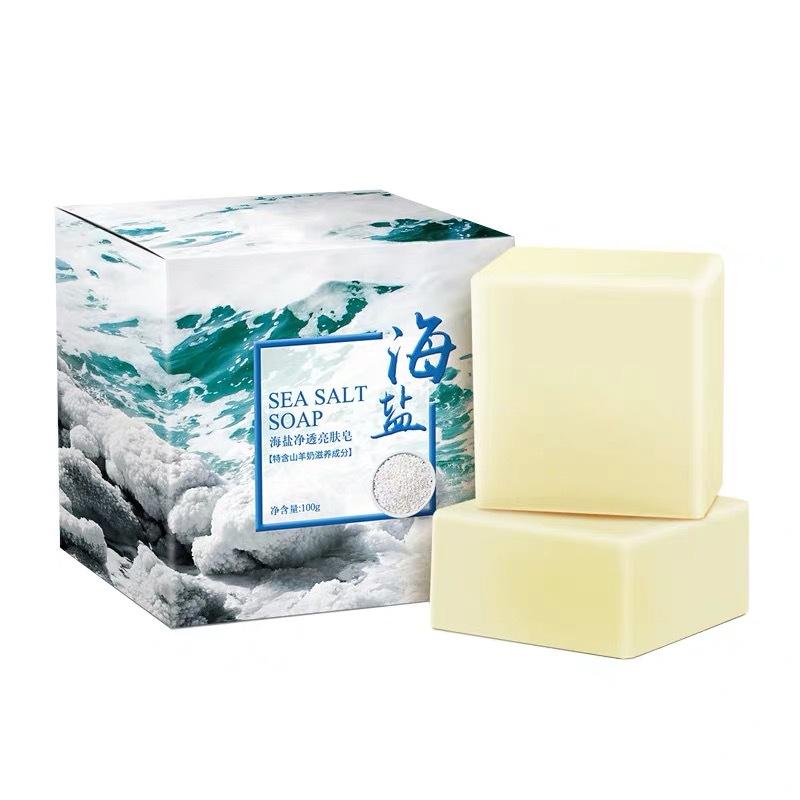 Xà phòng rữa mặt muối biển SEA SALT SOAP không gây kích ứng, trịn mụn, dưỡng ẩm da
