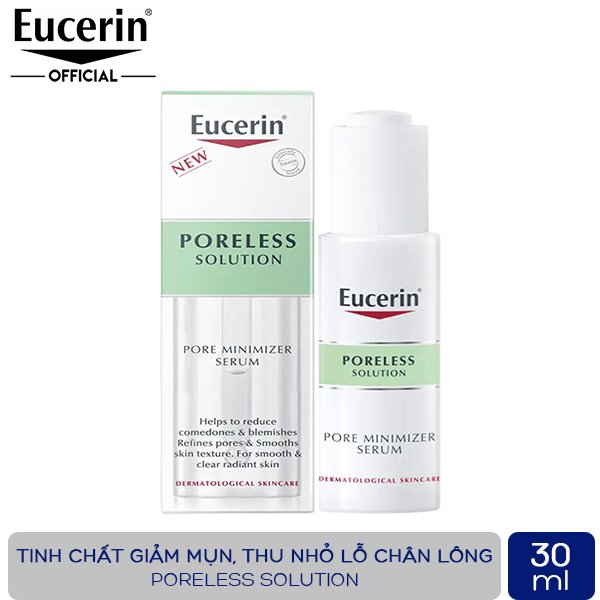 Tinh Chất Cho Da Mụn Eucerin Poreless Solution Giúp Giảm Mụn Và Thu Nhỏ Lỗ Chân Lông 30ml