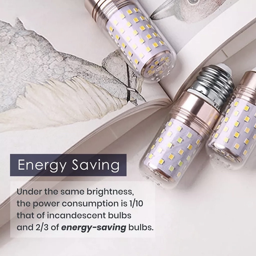Vimite 12/16W  LED Corn Bulb E14/E27 3 Color Energy Saving Bulb Night Light Eye Protection Decoration lamp