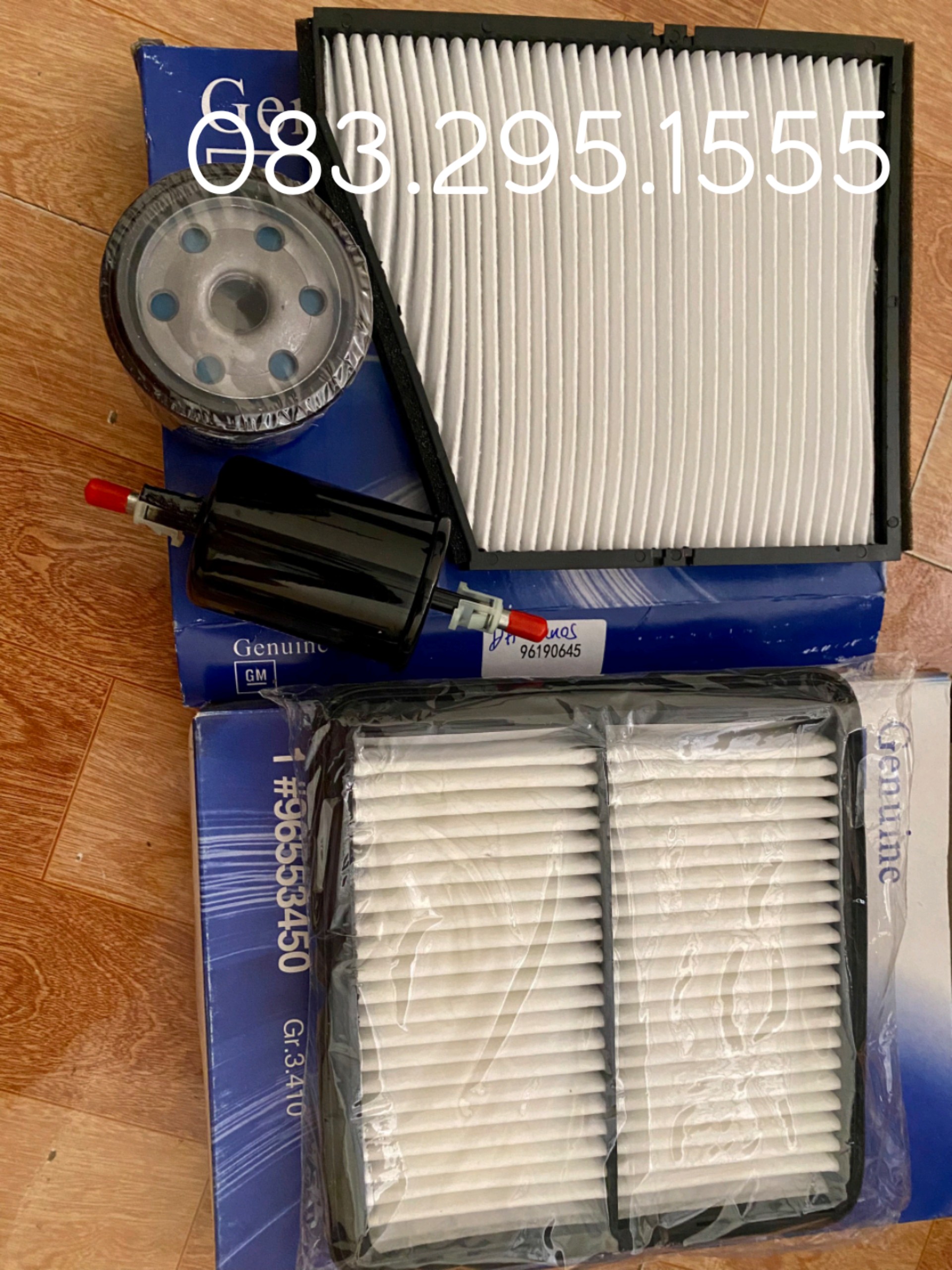 Combo 4 lọc, lọc gió, lọc điều hòa ,  lọc xăng , lọc dầu Lanos ( 4 lọc )