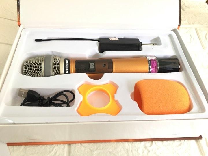 [Nhập ELJAN22 giảm 10% tối đa 200k đơn từ 99k]Micro Không Dây Sunrise SM-3 (Loại 1 Mic) – Hàng Chính Hãng