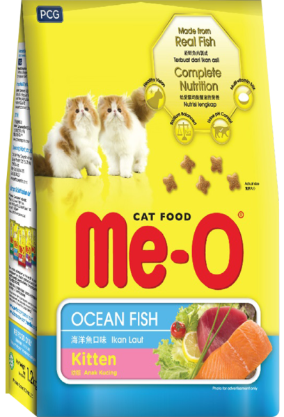 Hanpet Me-o Ocean Fish Túi 1.1kg  Thức ăn hạt khô dành cho mèo con hương vị cá biển - HCM