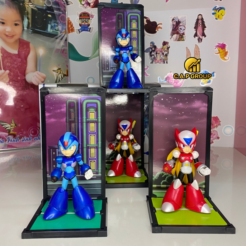 Mô hình Megaman Rockman và Zero Đồ chơi tuổi thơ 8x 9x