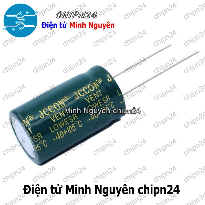 [1 con] Tụ hóa 100uF 450V Xanh Lá (18x30mm) (Tần số cao) - HH004868