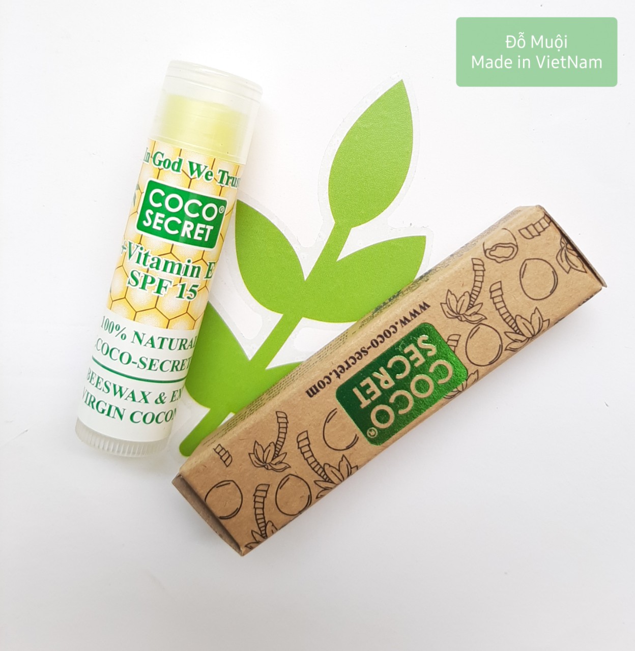 [HCM]Son dưỡng môi dầu dừa sáp ong Coco secret
