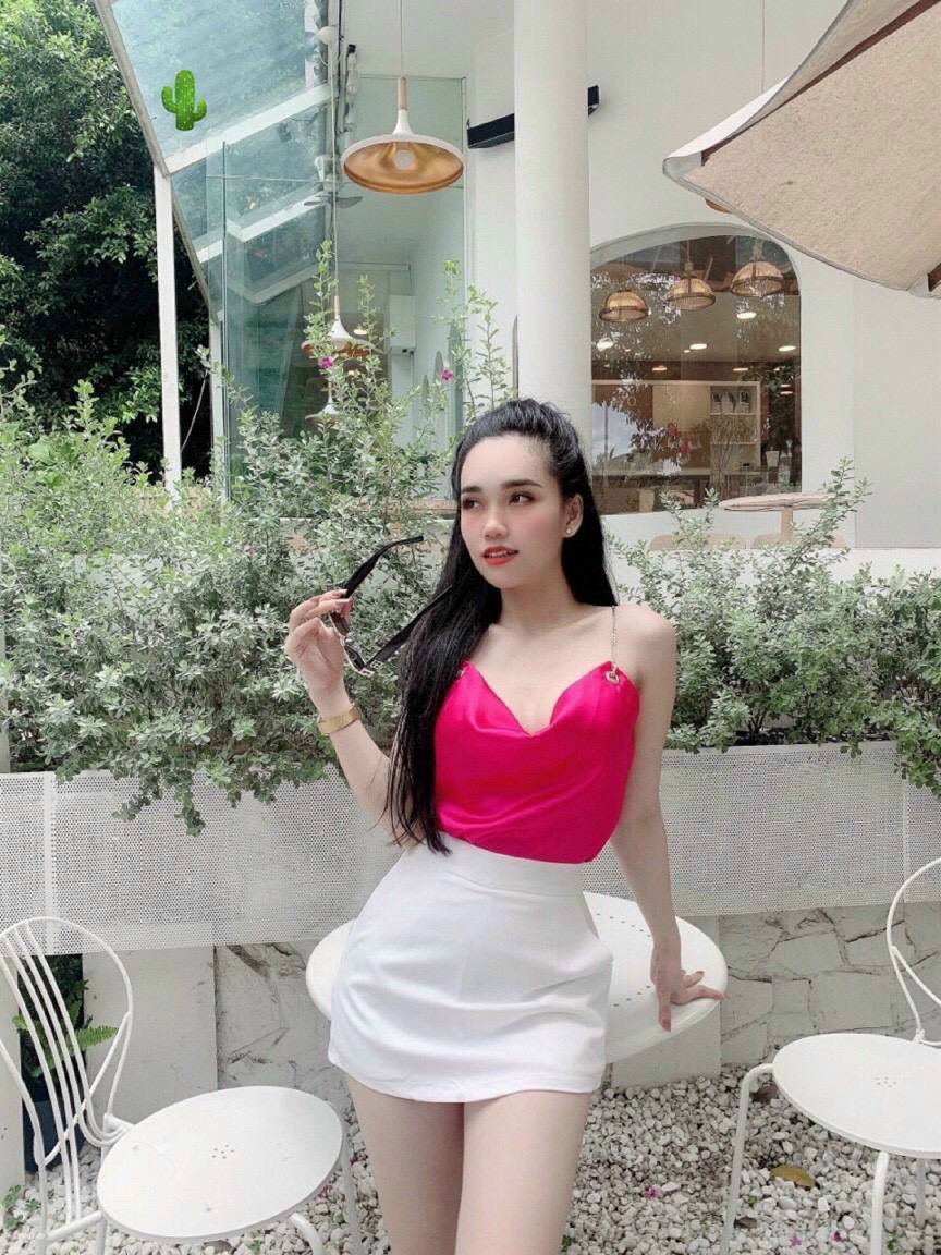 MẪU ÁO HAI DÂY BÚN VẢI PHI LỤA