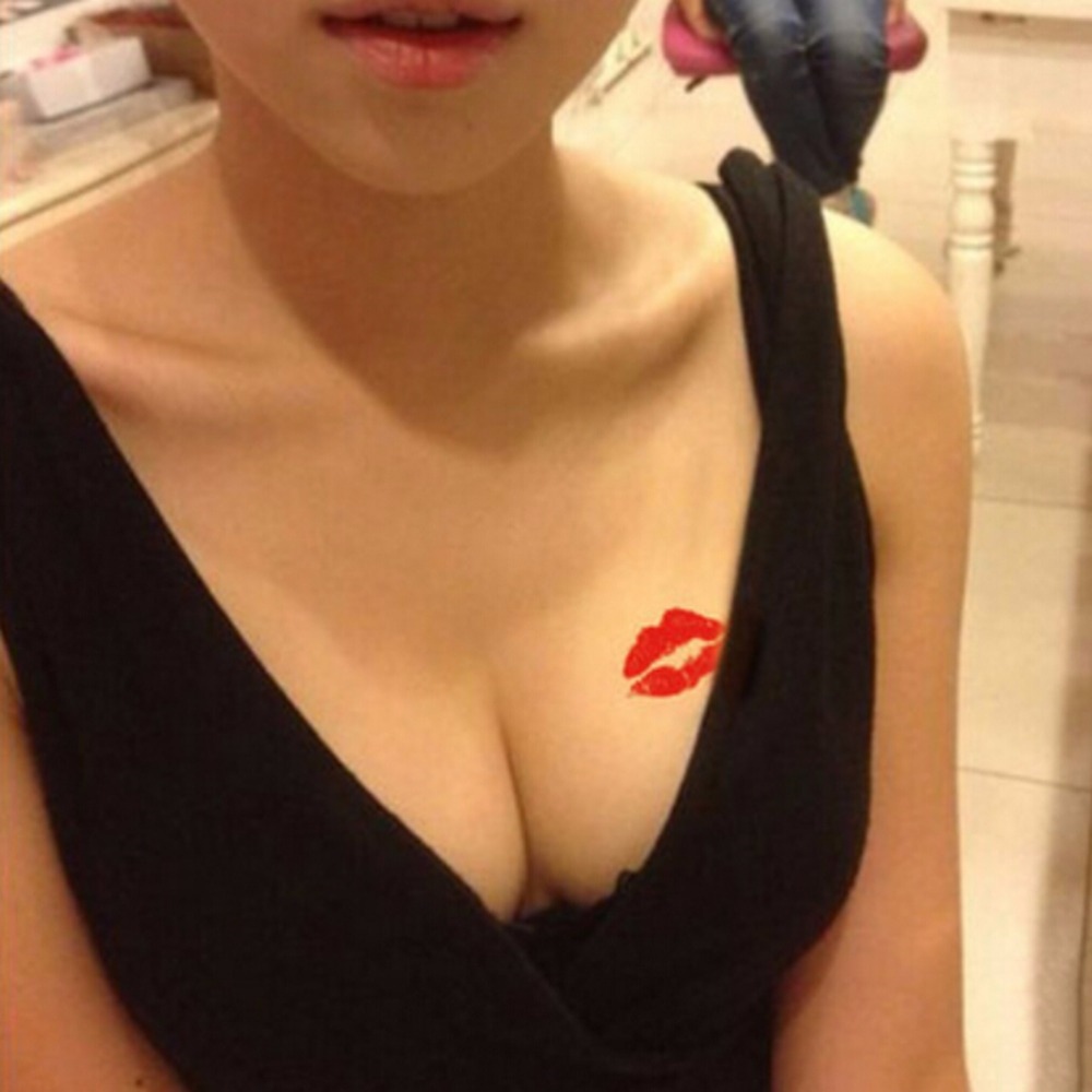 Hình xăm môi hình dán nụ hôn mini siêu đẹp  OT0099  Shopee Việt Nam