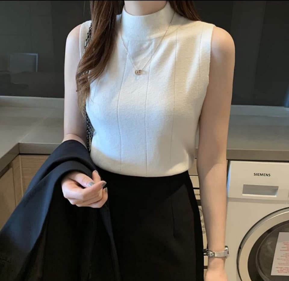 áo len ba lỗ kẻ kẻ 221