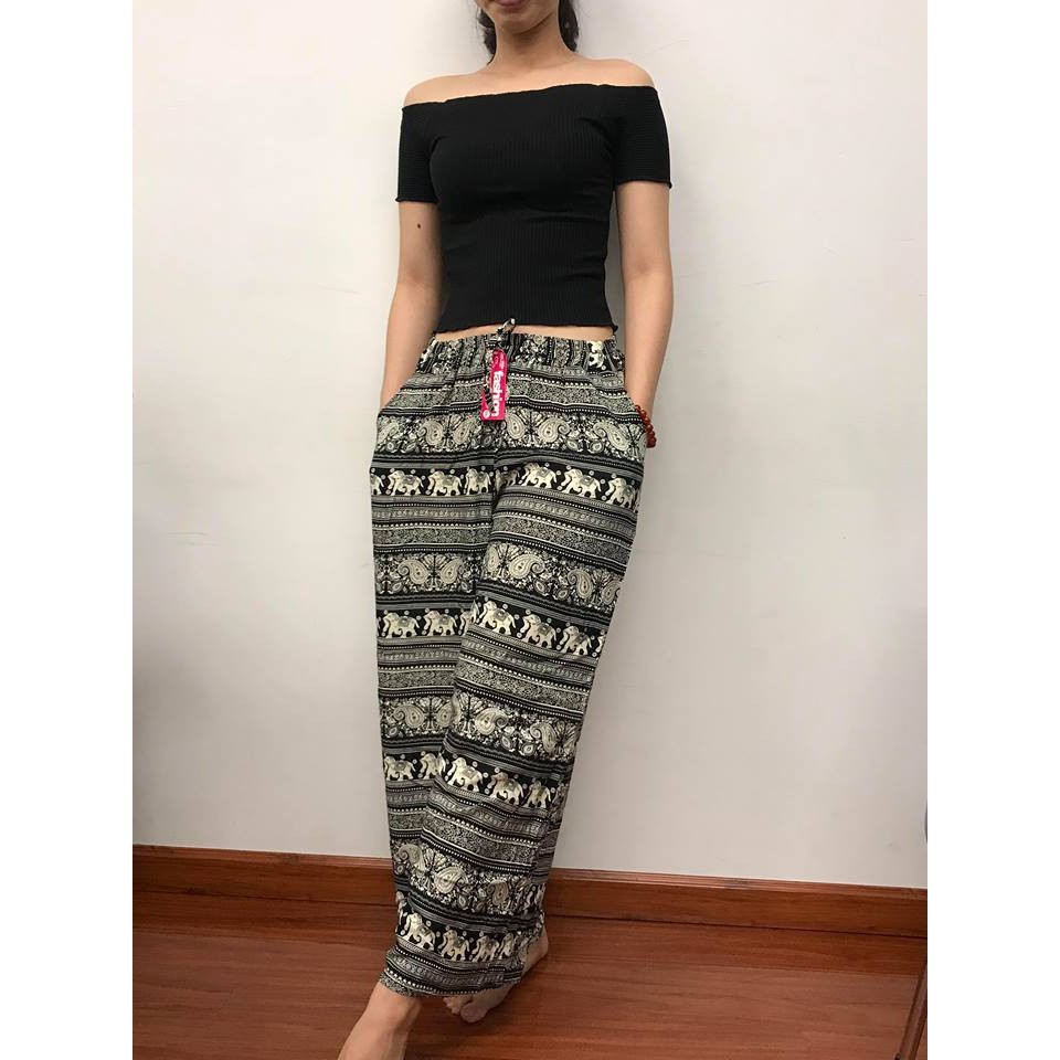 Quần Lanh Thổ Cẩm Form Suông
