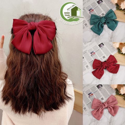 [HCM]Kẹp tóc nơ bản to Hàn Quốc - giao màu ngẫu nhiên