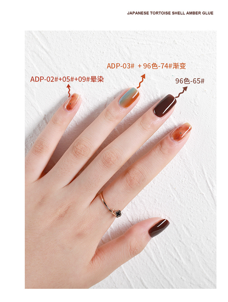 Sơn gel AS mã ADP - màu thạch | chai đỏ 15ml