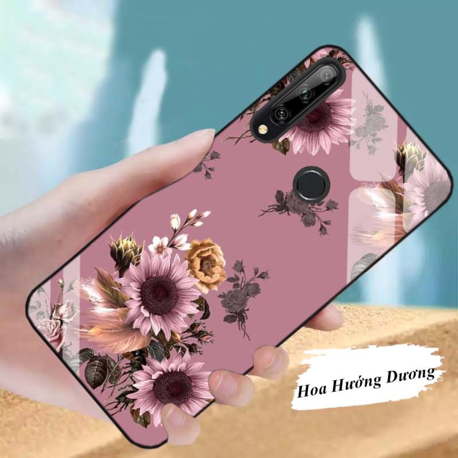 Ốp huawei y9 2019 lưng kính cường lực mới ƞhất