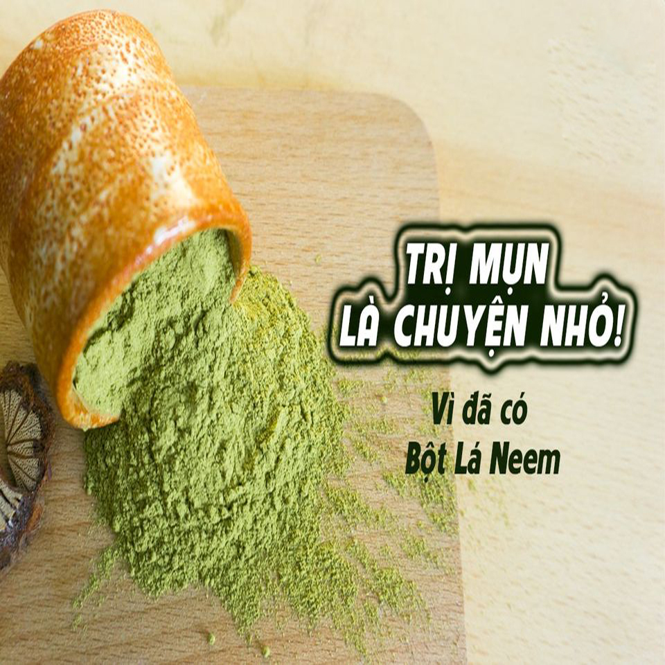 [HOT] Bột lá neem Ấn Độ nguyên chất 100g - Thảo Dược Tấn Phát