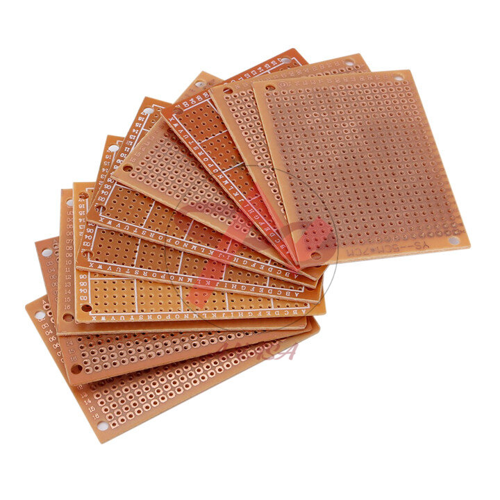 PCB Đục Lỗ 7x9cm 1 Mặt Phủ Vàng Loại Thường
