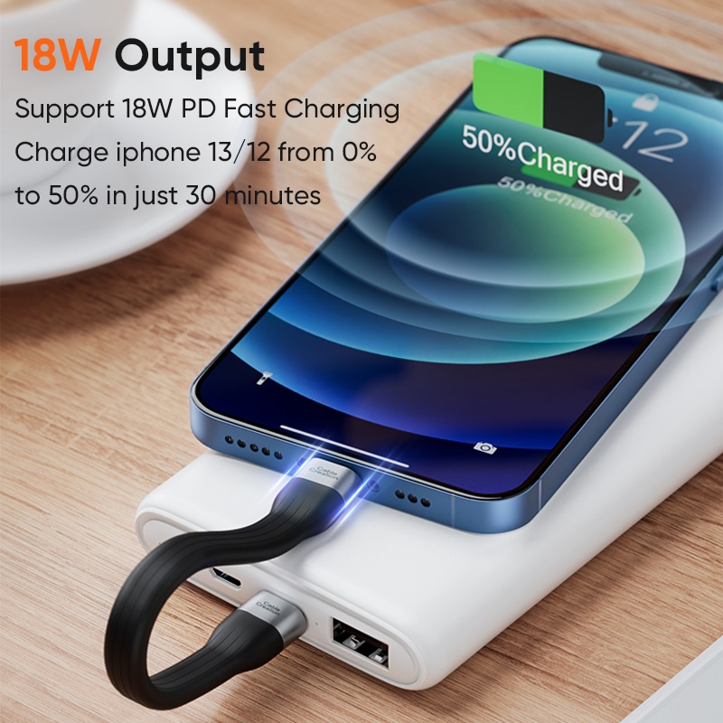 Yqcx001 sell well-/cablecreation MFI USB C to Lightning cable 18W PD charging data Short Type C cable for iPhone 14 13 12 11 pro Max iPad 15 cm