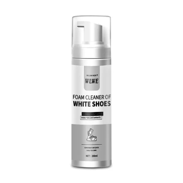 WLWE FOAM CLEANER OF WHITE SHOES Chai Xịt Tạo Bọt Vệ Sinh Giày Cao Cấp tốc tiết kiệm thời gian Tẩy trắng giầy dép Vệ sinh giày túi xách siêu sạch /200ml