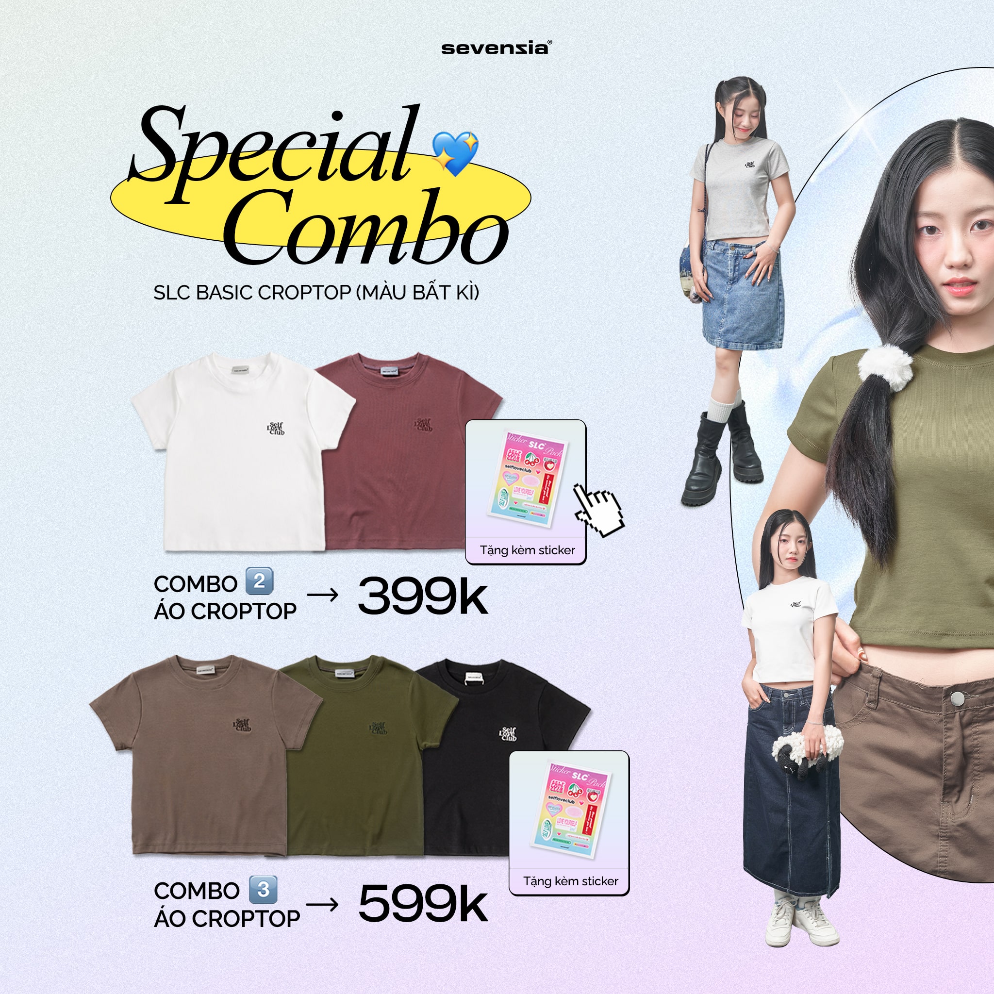 Áo croptop ôm SLC borip basic