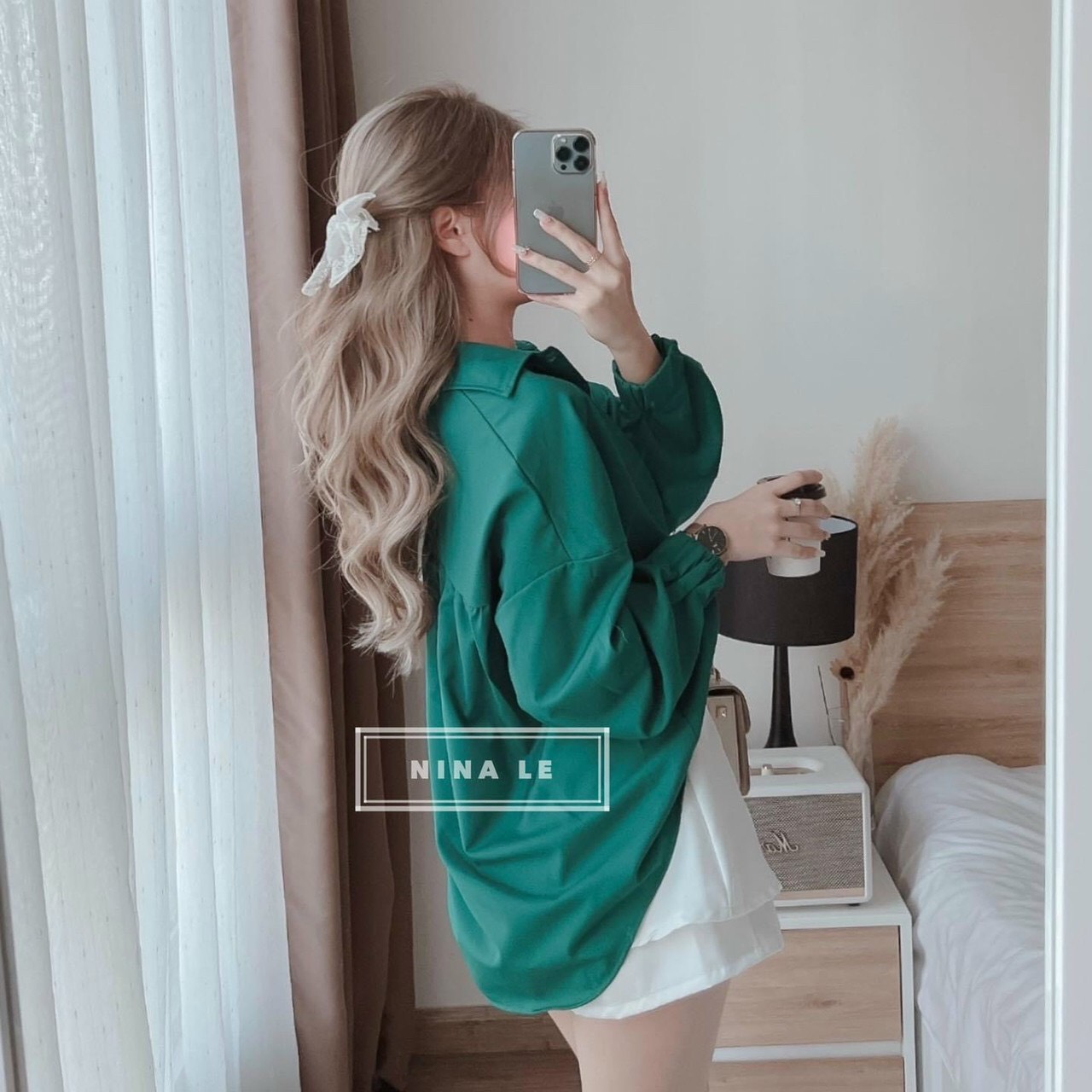 Sét Áo Sơ Mi Tay Kiểu Phối Quần Váy