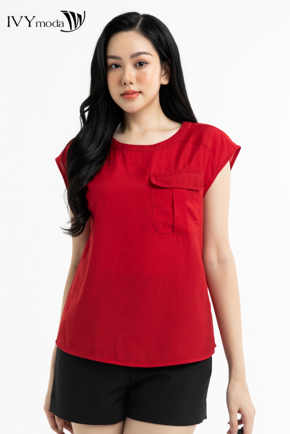 [TỪ 3-5.3 | VOUCHER 12% ĐƠN TỪ 500K] Áo lụa tay hến IVY moda MS 16M7607