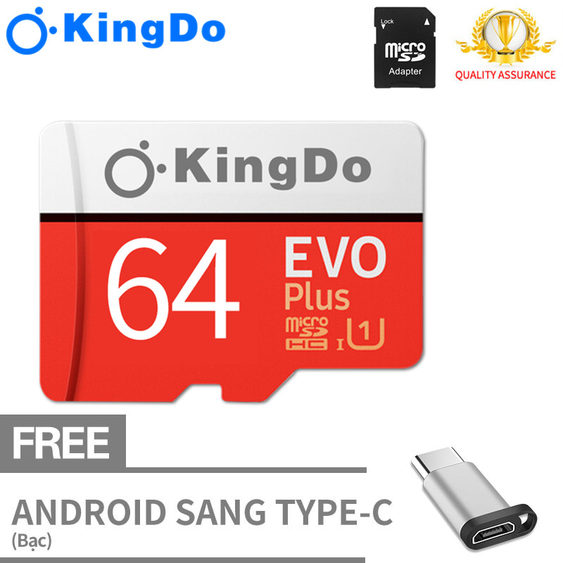 【Huawei OTG miễn phí】Thẻ nhớ COD 64GB Class10 U3 JVJ Pro chuyên dụng ghi hình lái xe tốc độ cao, camera wifi, camera yoosee, thẻ game, điện thoại di động, máy tính bảng, thẻ nhớ 128GB siêu bền, BH 1 năm "Kingdo" Samsung