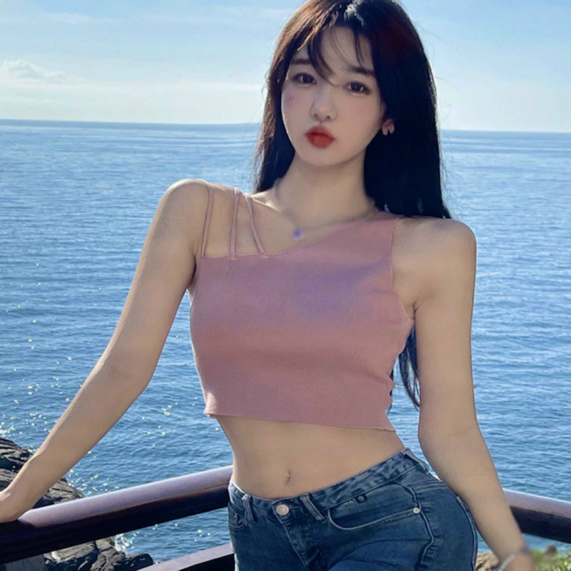 Áo Croptop thân dây chéo