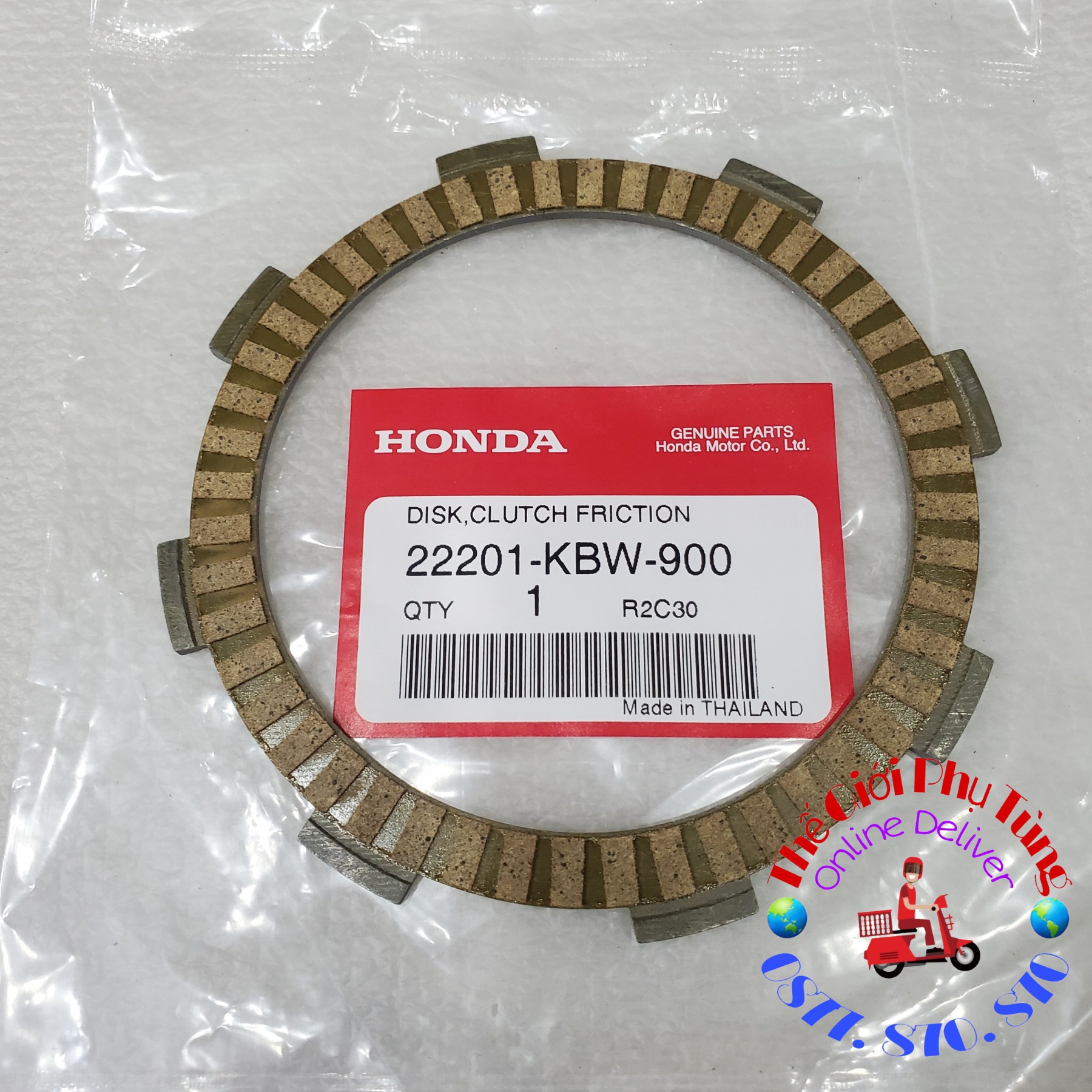 Bộ lá bố nồi dream thái, wave thái zin honda thái lan - 22201-kbw-900