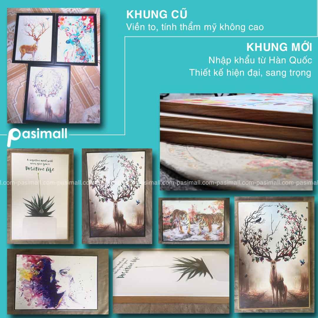 Tranh treo tường Canvas Pasimall Suối thu có khung