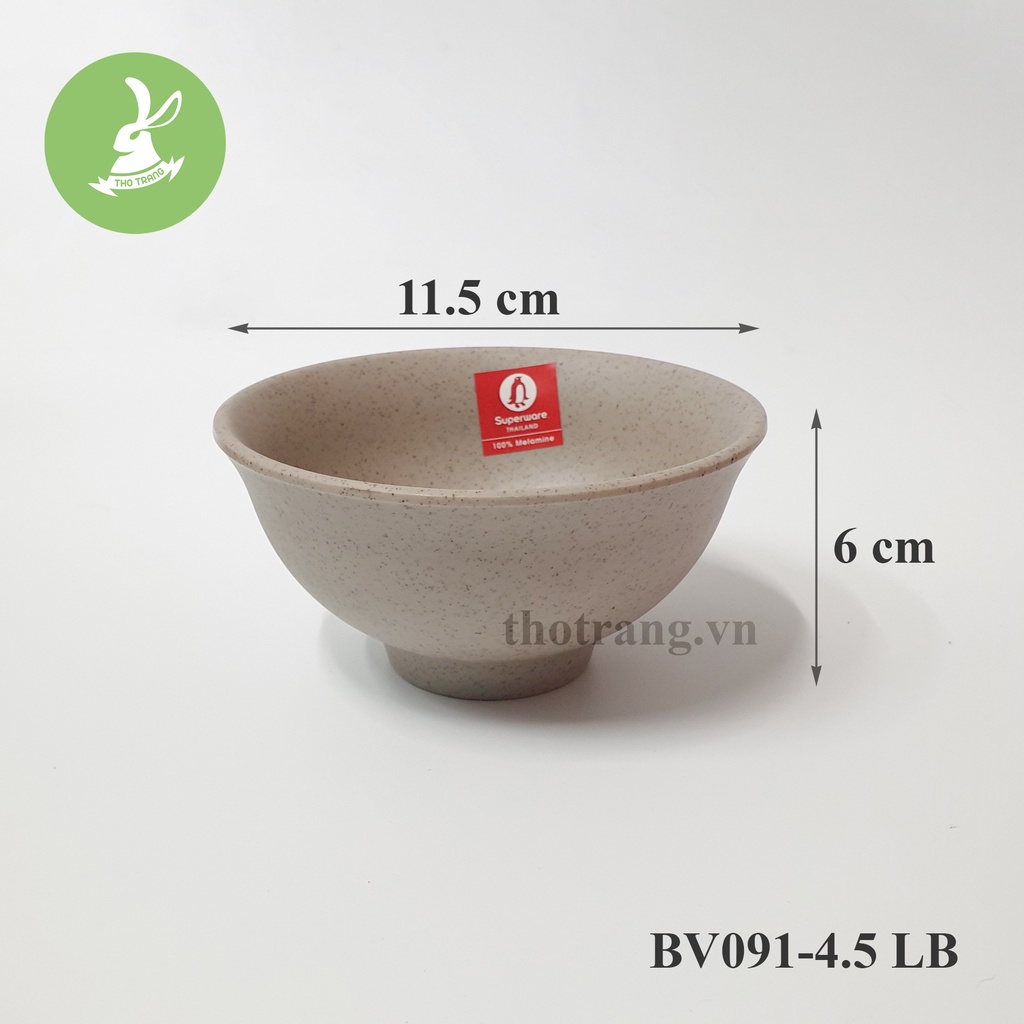 Chén cơm màu nhám Superware Thái Lan đủ size đủ màu