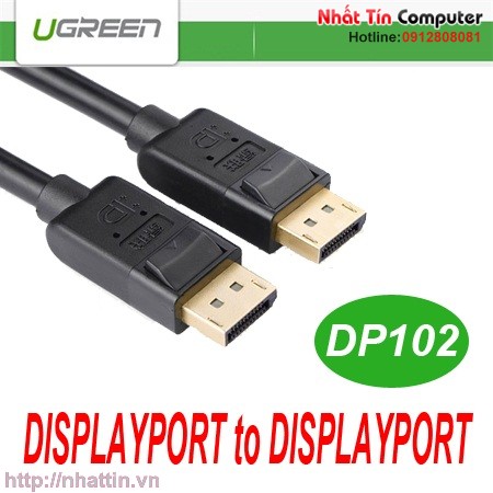 Cáp chuyển đổi Displayport to Displayport dài 5m Ugreen 10213 Chính hãng