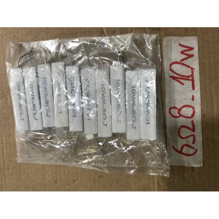 10 con trở sứ công suất 10w 6.8 ôm