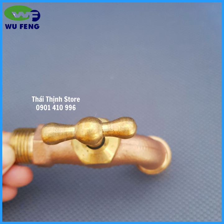 Vòi hồ đồng tay vặn có mỏ WUFENG Phi 21mm WF341TT - Thái Thịnh Store