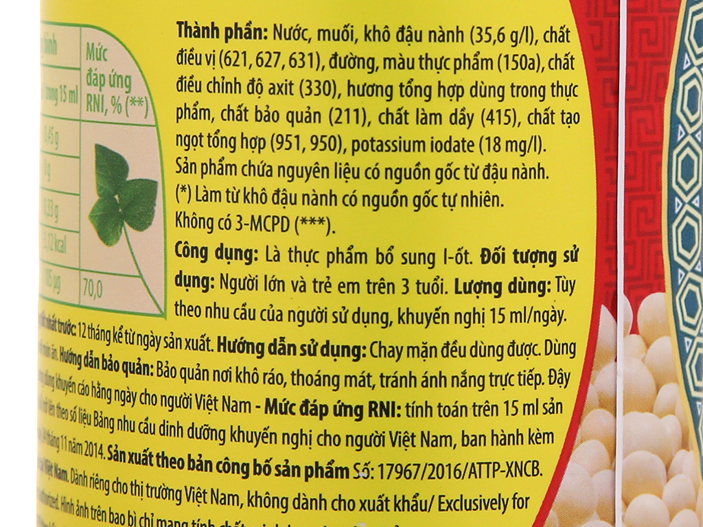 [ COMBO 5 CHAI] Nước tương Nhất ca Tam Thái Tử chai 650ml