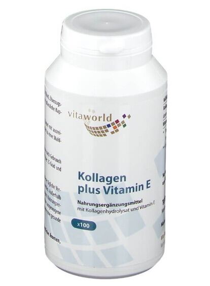 Kollagen plus vitamin e collagen vitaworld - 100 viên - hàng nội địa đức