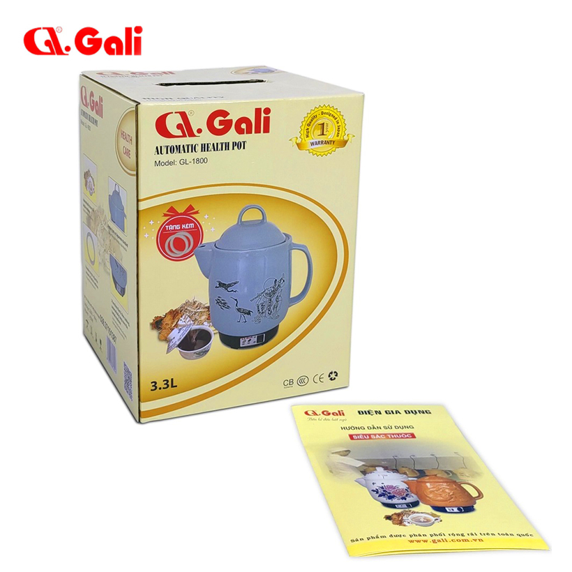 Ấm sắc thuốc điện 3.3 lít Gali GL-1800